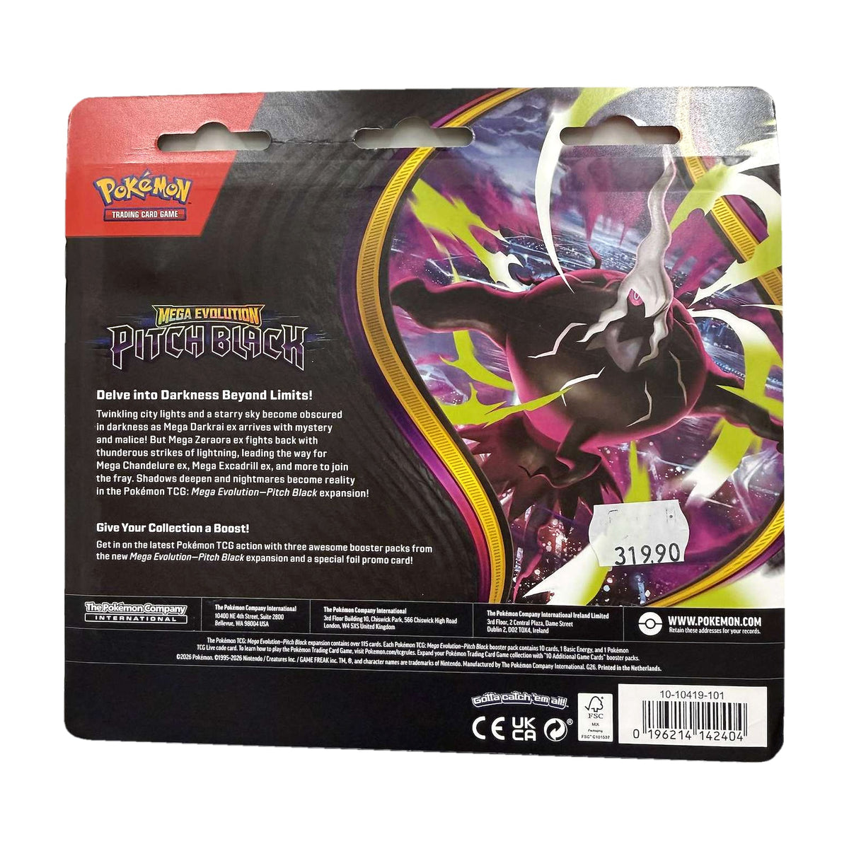 Pitch Black 3-Pack Blister